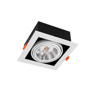 Foco Downlight LED 12 W Direccionável Kardan Quadrado AR111 Corte 165x165 mm