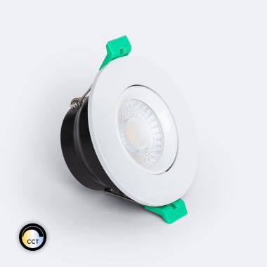 Downlight LED 8W Circular Regulável IP65 Corte Ø65 mm CCT Selecionável RF90 Design Ajustável