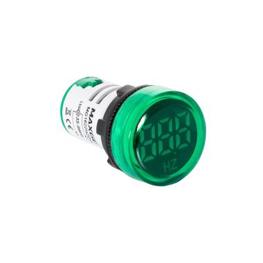 Indicador Luminoso MAXGE com Medidor de Frequência 35-99 Hz Ø22mm