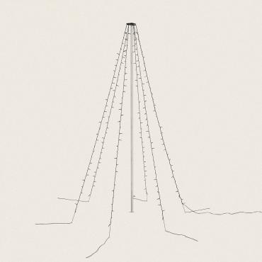 Cortina de Grinaldas LED Exterior para Árvore 8m 2700K