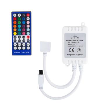 Product Controlador Regulador Tira LED RGBW 12V DC con Mando IR 