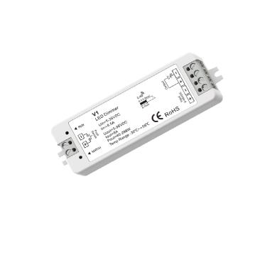 Controlador Regulador Fita LED Monocor 5/12/24/36V DC Compatível com Controlo Remoto RF e Pulsador
