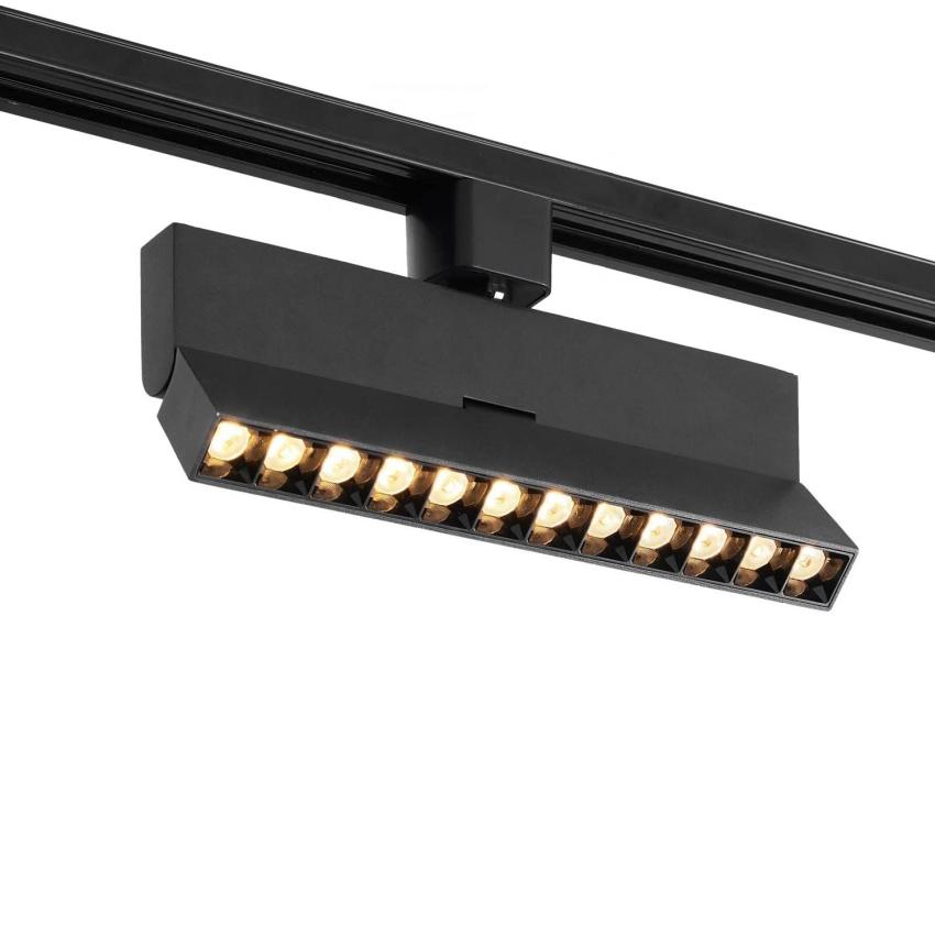 Producto de Foco Carril Lineal LED Monofásico 12W Regulable CCT Seleccionable No Flicker Elegant Optic Negro