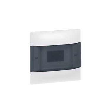 Caixa de Encastrar Practibox S para Divisórias Convencionais Porta Transparente 1x8 Módulos LEGRAND 134058