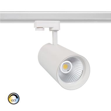 Foco Carril LED Trifásico 40W CCT New d'Angelo Blanco CRI90 LIFUD