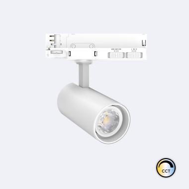 Foco Carril LED Trifásico 20W Fasano CCT No Flicker Regulable Blanco
