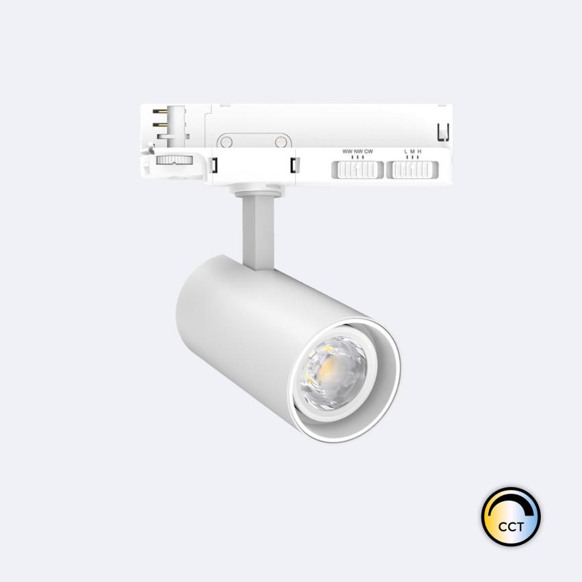 Producto de Foco Carril LED Trifásico 20W Fasano CCT No Flicker Regulable Blanco