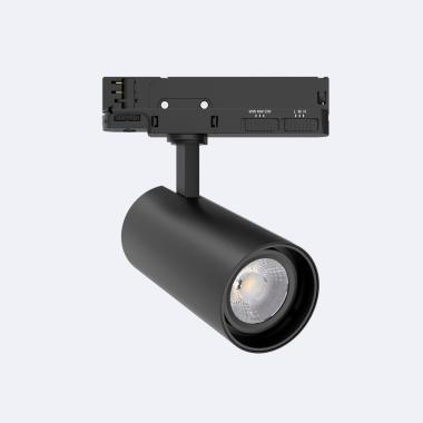 Foco Carril LED Trifásico 30W Fasano No Flicker Regulable Negro