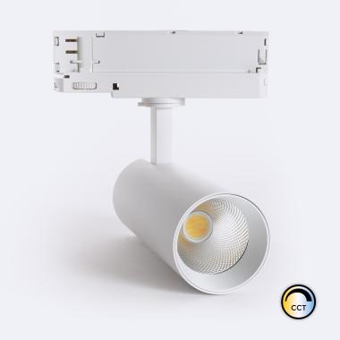 Foco Carril LED Trifásico 20W Carlo CCT Seleccionable No Flicker Blanco