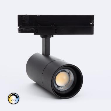 Produto de Foco Carril LED Trifásico 20W Wild CCT Regulável 0-10V CRI90 No Flicker Multiângulo 24-60º