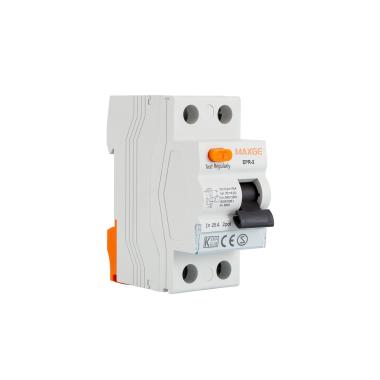 Disjuntor Diferencial Industrial 2P 30mA 25-40A 10kA Classe AC MAXGE