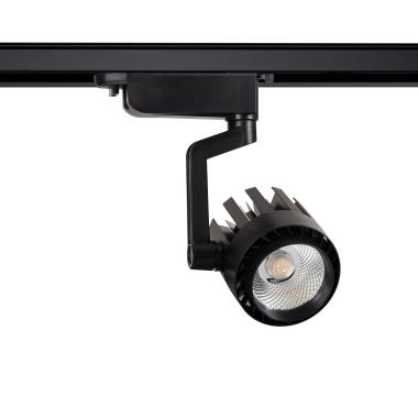 Foco Carril LED Trifásico 30W Dora Negro