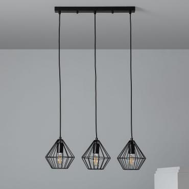 Candeeiro Suspenso Metal Williams Preto