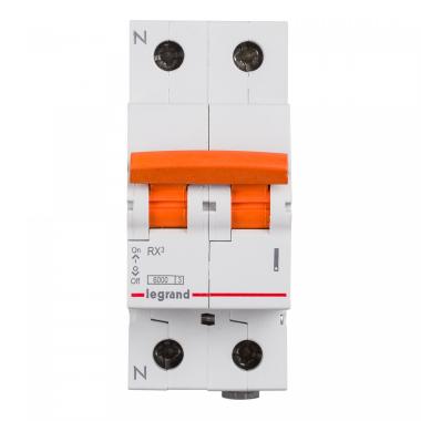 Interruptor Magentotérmico Residencial 1P+N 6kA 10-40 A Curva C LEGRAND RX³ 419925