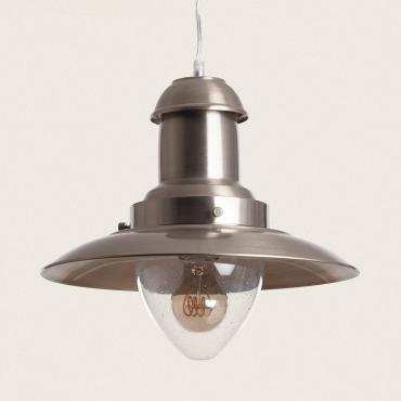 Candeeiro Suspenso Nickel Satin Fisherman Níquel