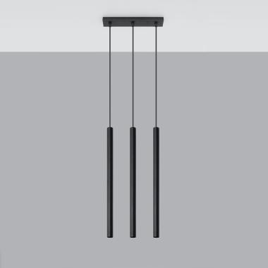 Candeeiro Suspenso Pastelo 3 Metal SOLLUX