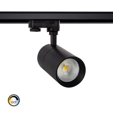 Foco LED New Mallet 30W Regulável No Flicker CCT Seleccionáve para Carril Trifásico (UGR 15)