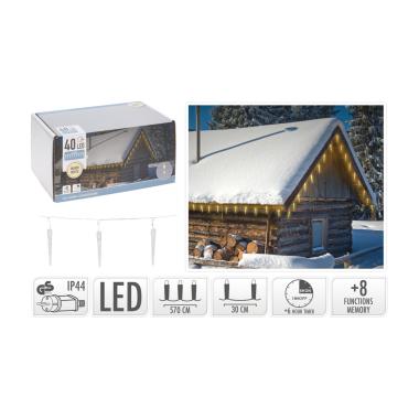 Grinalda de Luzes Exterior Branco quente  5.7m