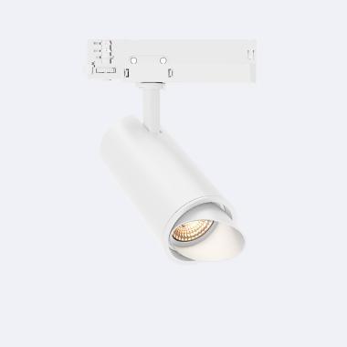 Foco Carril LED Trifásico 30W Fasano Cilindro Bisel Regulable Blanco