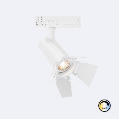 Foco Carril LED Trifásico 30W Fasano Cinema CCT Regulable Blanco