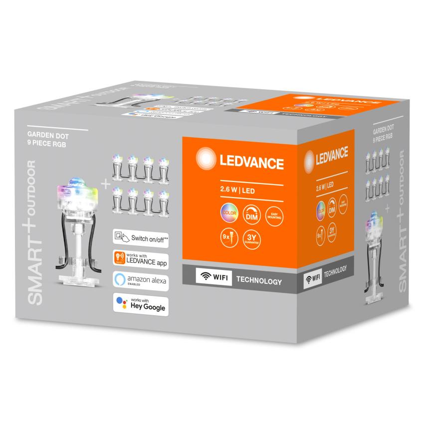 Producto de Luces LED 2.5W RGB Smart+ WiFi con Pincho para Exterior Mini LEDVANCE 4058075478534