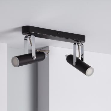 Candeeiro de Teto LED 8W Metal Orientável 2 Focos Big Bari 4000K