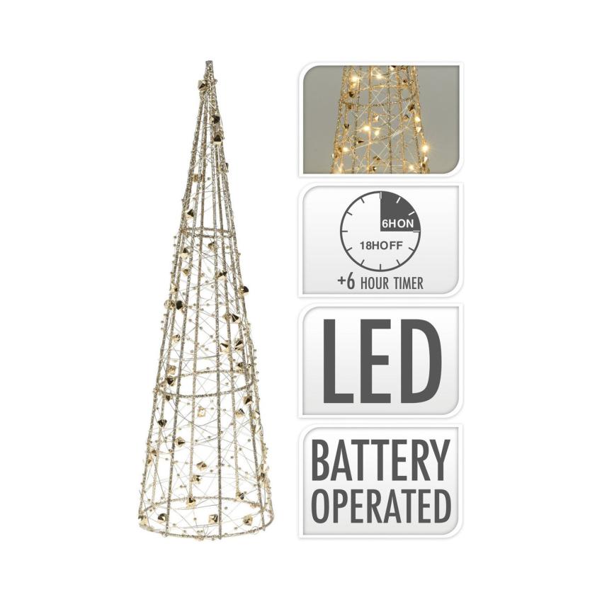 Produto de Árvore de Natal LED com Bateria 80 cm Gylden