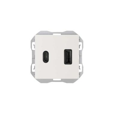 Cargador Doble Smartcharge USB + TIPO C  SIMON 270 20000296