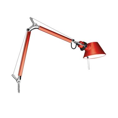 Candeeiro de Mesa LED Tolomeo Micro com Fixador Branco Brilho ARTEMIDE