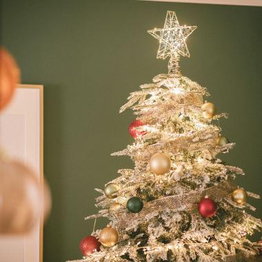 Estrellas de Navidad con Luces Integradas