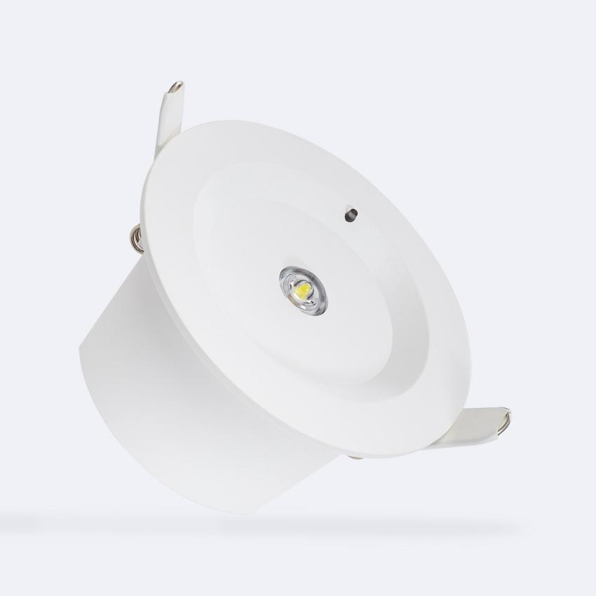 Producto de Luz Emergencia LED Empotrable 120lm No Permanente Circular Corte Ø95 mm 