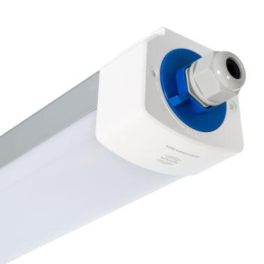 Pantalla Estanca LED 120 cm 40W 150lm/W Aluminio IP65 Enlazable con Sensor Microondas MERRYTEK