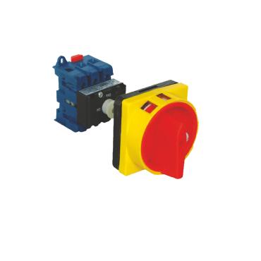 Interruptor Seccionador de corte de carga com Paragem de emergência Carril DIN MAXGE 4P 25-100A Comando em porta 25 A