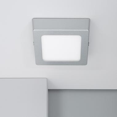 Plafon LED 6W Quadrado Alumínio 105x105 mm Slim CCT Selecionável Galán SwitchDimm