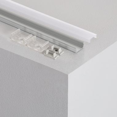 Perfil de Aluminio Superficie con Tapa Continua para Tiras LED hasta 12 mm