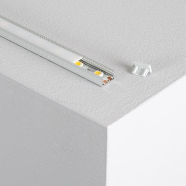 Product Perfil de Aluminio Superficie 1m con Tapa Translúcida para Tiras LED hasta 10 mm