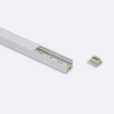 Perfil de Alumínio Superfície e Suspenso 2m para Fitas LED de até 13mm 2 m