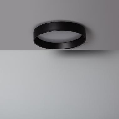Plafón LED 20W Circular Metal CCT Seleccionable Ø450 mm Negro Design