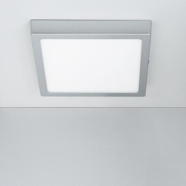 Plafon LED 18W Quadrado Alumínio 210x210 mm Slim CCT Selecionável Galán SwitchDimm