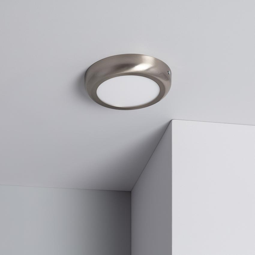Producto de Plafón LED 12W Circular Metal Ø175 mm Design Silver 