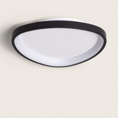 Plafon LED 20W Oval Metal Ø420 mm CCT Selecionável Owen