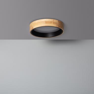 Plafón LED 15W Circular Madera Ø370 mm CCT Seleccionable Dari