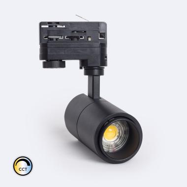 Foco Carril LED Trifásico 10W Regulable TRIAC CCT Pulyx Multiángulo 15-60º