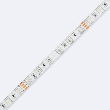 Producto de Tira LED RGB 24V DC SMD5050 60LED/m 5m IP44 Ancho 10mm Corte 10cm