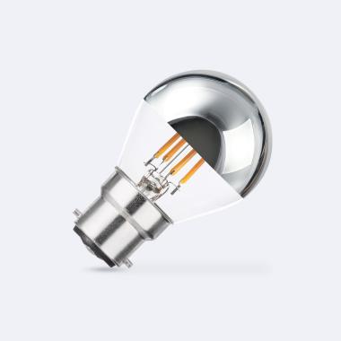 Bombilla Filamento LED B22 4W 400 lm G45 Chrome Reflect
