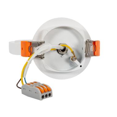 Produto de Aro Downlight Encastrável Circular Basculante para Lâmpada LED GU10 AR111