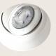 Producto de Aro Downlight Integración Escayola/Pladur Circular para Bombilla LED GU10 Corte Ø 90 mm Trimless Ajustable