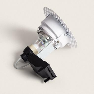 Produto de Aro Downlight Integração Gesso/Pladur Circular para Lâmpada LED GU10 Ø 80 mm Trimless