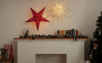 Estrellas de Navidad con Luces Integradas